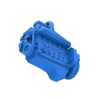 Twin Turbo straight-six engine for semi truck Scale 1:25 - Thumbnail 3