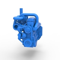 Twin Turbo straight-six engine for semi truck Scale 1:25 - Thumbnail 4