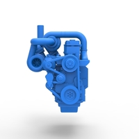 Twin Turbo straight-six engine for semi truck Scale 1:25 - Thumbnail 5