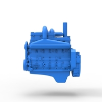 Twin Turbo straight-six engine for semi truck Scale 1:25 - Thumbnail 8