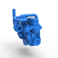 Twin Turbo straight-six engine for semi truck Scale 1:25 - Thumbnail 17