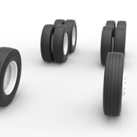 Wheel Set of Vintage GATR Racing Semi truck Scale 1:25 - Thumbnail 3