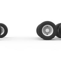 Wheel Set of Vintage GATR Racing Semi truck Scale 1:25 - Thumbnail 4