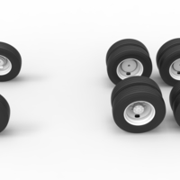 Wheel Set of Vintage GATR Racing Semi truck Scale 1:25 - Thumbnail 5