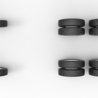 Wheel Set of Vintage GATR Racing Semi truck Scale 1:25 - Thumbnail 6