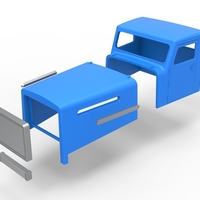 Cab of Vintage GATR Racing Semi truck Scale 1:25 - Thumbnail 14