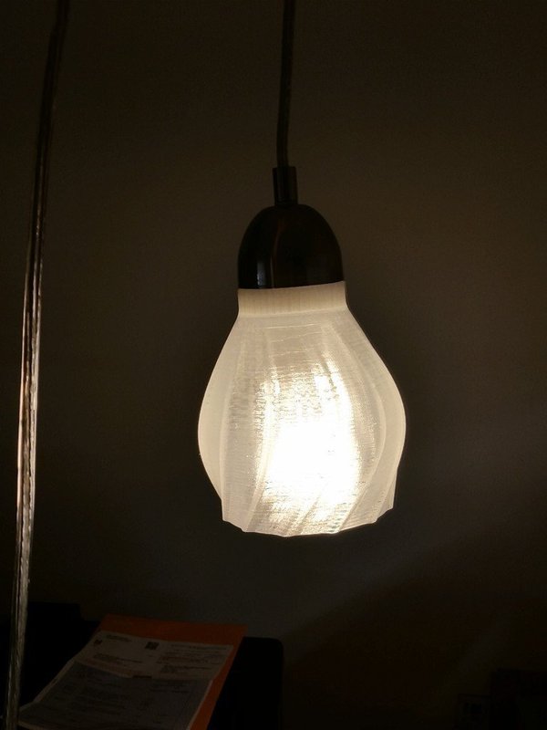 Wavy Twist Pendant Light Shade