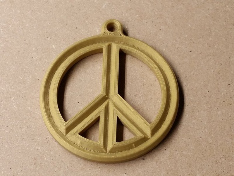 Peace Sign Medallion