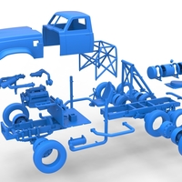 Vintage GATR Racing Semi truck Version 3 Scale 1:25 - Thumbnail 13