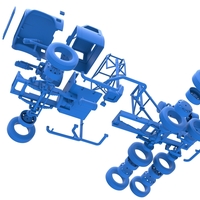 Vintage GATR Racing Semi truck Version 3 Scale 1:25 - Thumbnail 14