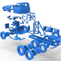 Vintage GATR Racing Semi truck Version 3 Scale 1:25 - Thumbnail 17