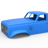 Cab of Vintage GATR Racing Semi truck Version 3 Scale 1:25 - Thumbnail 1