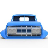 Cab of Vintage GATR Racing Semi truck Version 3 Scale 1:25 - Thumbnail 4