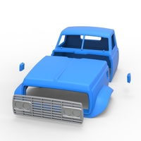 Cab of Vintage GATR Racing Semi truck Version 3 Scale 1:25 - Thumbnail 12