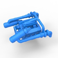 Twin Turbo engine V8 for semi truck Scale 1:25 - Thumbnail 2