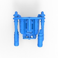 Twin Turbo engine V8 for semi truck Scale 1:25 - Thumbnail 5