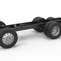 Chassis of Vintage GATR Racing Semi truck Version 3 Scale 1:25 - Thumbnail 1