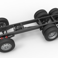 Chassis of Vintage GATR Racing Semi truck Version 3 Scale 1:25 - Thumbnail 4