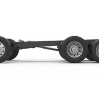 Chassis of Vintage GATR Racing Semi truck Version 3 Scale 1:25 - Thumbnail 8