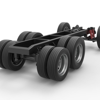 Chassis of Vintage GATR Racing Semi truck Version 3 Scale 1:25 - Thumbnail 13