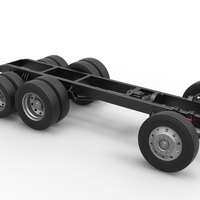 Chassis of Vintage GATR Racing Semi truck Version 3 Scale 1:25 - Thumbnail 15