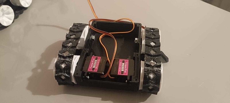 Mini Servo Track Chassis - 3D Printed Robotics Platform