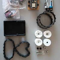 Mini Servo Track Chassis - 3D Printed Robotics Platform - Thumbnail 7