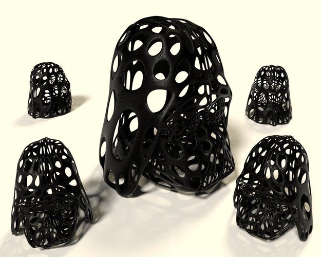Darth Vader - Voronoi Style 3D Print 57616