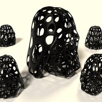 Small Darth Vader - Voronoi Style 3D Printing 57616