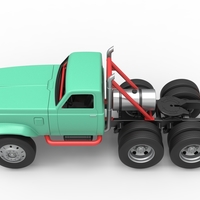 Vintage GATR Racing Semi truck Version 4 Scale 1:25 - Thumbnail 9