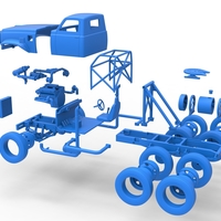 Vintage GATR Racing Semi truck Version 4 Scale 1:25 - Thumbnail 16