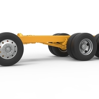 Chassis of Vintage GATR Racing Semi truck Version 4 Scale 1:25 - Thumbnail 2