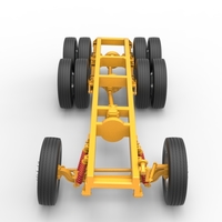 Chassis of Vintage GATR Racing Semi truck Version 4 Scale 1:25 - Thumbnail 5