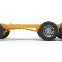 Chassis of Vintage GATR Racing Semi truck Version 4 Scale 1:25 - Thumbnail 6