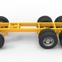 Chassis of Vintage GATR Racing Semi truck Version 4 Scale 1:25 - Thumbnail 7