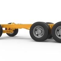 Chassis of Vintage GATR Racing Semi truck Version 4 Scale 1:25 - Thumbnail 9