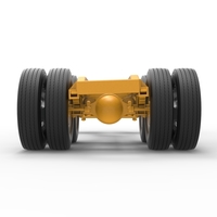 Chassis of Vintage GATR Racing Semi truck Version 4 Scale 1:25 - Thumbnail 11