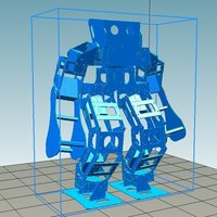 Small Boxing Robot - Anthony Zero (Light Version) 3D Printing 57660