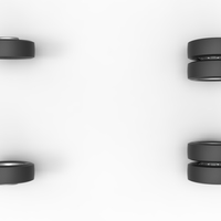 Wheel Set of Big Rig Racing Semi truck Scale 1:25 - Thumbnail 6