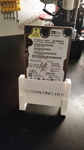 2.5" Harddrive desktop stand 3D Print 57680