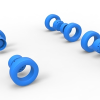 Wheel Set of Big Rig Racing Semi truck Scale 1:25 - Thumbnail 11