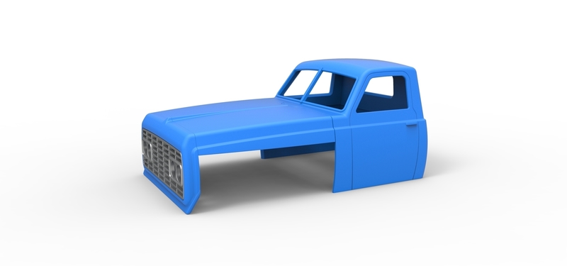 Cab of Big Rig Racing Semi truck Scale 1:25