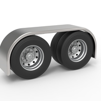 Semi truck Rear fenders Set 1 Scale 1:25 - Thumbnail 1