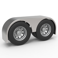 Semi truck Rear fenders Set 1 Scale 1:25 - Thumbnail 3