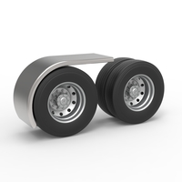 Semi truck Rear fenders Set 2 Scale 1:25 - Thumbnail 4