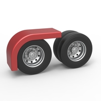 Semi truck Rear fenders Set 4 Scale 1:25 - Thumbnail 4