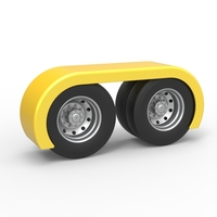 Semi truck Rear fenders Set 5 Scale 1:25 - Thumbnail 1