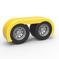 Semi truck Rear fenders Set 5 Scale 1:25 - Thumbnail 2