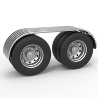 Semi truck Rear fenders Set 7 Scale 1:25 - Thumbnail 1