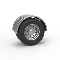 Semi truck Rear fenders Set 7 Scale 1:25 - Thumbnail 3